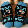 Personalisierte Socken – Personalisierte Weihnachts- und Geburtstagsgeschenke für Angler – Mir Reicht’s, Ich Geh Angeln