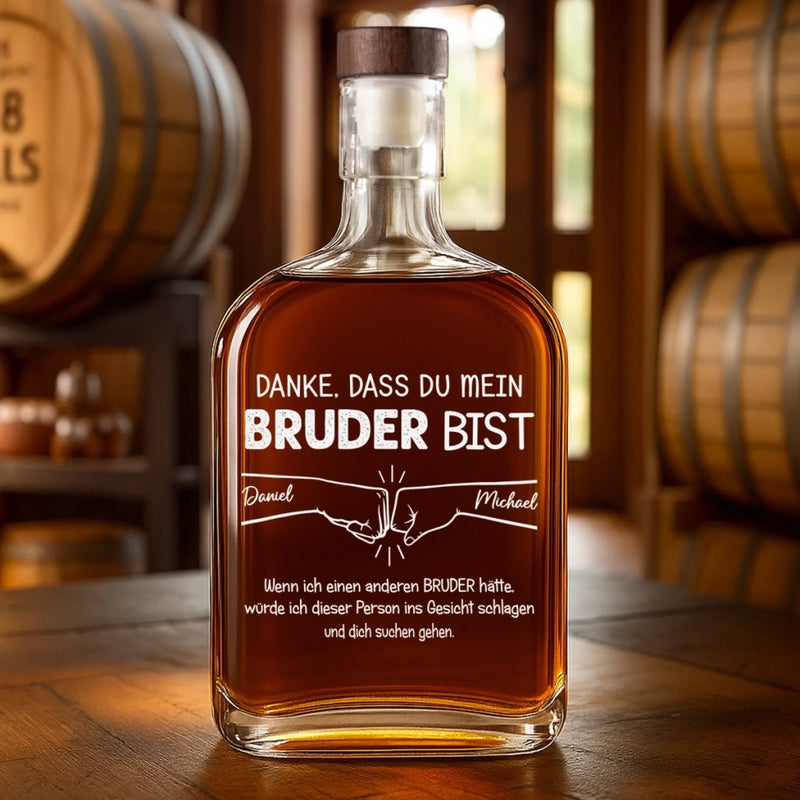 Personalisierte Whiskyflasche – Geburtstagsgeschenk Für Mama, Papa, Bruder, Schwester, Beste Freunde – Prost Auf Den Besten Bruder
