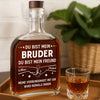 Personalisierte Whiskyflasche – Geburtstagsgeschenk Für Mama, Papa, Bruder, Schwester, Beste Freunde – Du Bist Mein Bruder