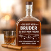 Personalisierte Whiskyflasche – Geburtstagsgeschenk Für Mama, Papa, Bruder, Schwester, Beste Freunde – Du Bist Mein Bruder