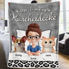 Personalisierte Decke - Personalisierte Weihnachts- und Geburtstagsgeschenke für Familie, Hunde- und Katzenliebhaber – Das Ist Meine Kuscheldecke