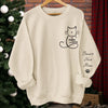 Personalisiertes Unisex-Sweatshirt oder Hoodie mit Ärmeldesign – Personalisierte Weihnachts- und Geburtstagsgeschenke für Katzenliebhaber, Katzenmamas und -papas – Zuhause riecht es nach Katzenfell