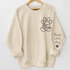 Personalisiertes Unisex-Sweatshirt oder Hoodie mit Ärmeldesign – Personalisierte Geburtstagsgeschenke für Hunde- und Katzenliebhaber, Hundeeltern und Katzenbesitzer – Geliebt Von Meiner Fellnasen-Crew