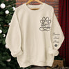 Personalisiertes Unisex-Sweatshirt oder Hoodie mit Ärmeldesign – Personalisierte Geburtstagsgeschenke für Hunde- und Katzenliebhaber, Hundeeltern und Katzenbesitzer – Geliebt Von Meiner Fellnasen-Crew