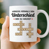 Benutzerdefinierte Tasse – Personalisierte Geburtstagsgeschenke für Kollegen, beste Arbeitsfreunde – Vergiss Niemals Den Unterschied, Den Du Machst