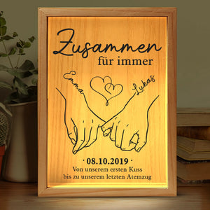 Personalisierter Leuchtkasten Mit Bilderrahmen – Personalisiertes Geschenk Für Ehemann, Ehefrau Zum Jahrestag – Ich Gehöre Dir, Und Du Gehörst Mir