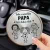 Personalisierte Sonnenblende Clip Fürs Auto – Personalisierte Geburtstagsgeschenke Für Papa Und Opa – Komm Immer Sicher Nach Hause