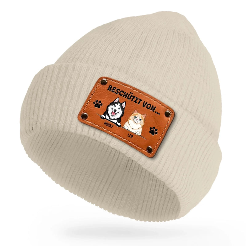 Personalisierte Baby-beanie – Geschenk Zur Babyparty Und Gender-reveal Für Frischgebackene Mamas, Papas, Neue Eltern Und Hundebesitzer – Sicher Schlafen, Hunde Wachen