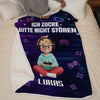 Personalisierte Decke - Personalisierte Weihnachts- und Geburtstagsgeschenke für beste Freundinnen, Schwestern, die Familie und dich selbst – Psst, Ich Zoche