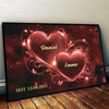 Personalisiertes Horizontales Poster – Personalisierte Hochzeitsgeschenke zum Jahrestag für Ehemann und Ehefrau, Ihn und Sie – Ich Möchte Dich, Ich Liebe Dich