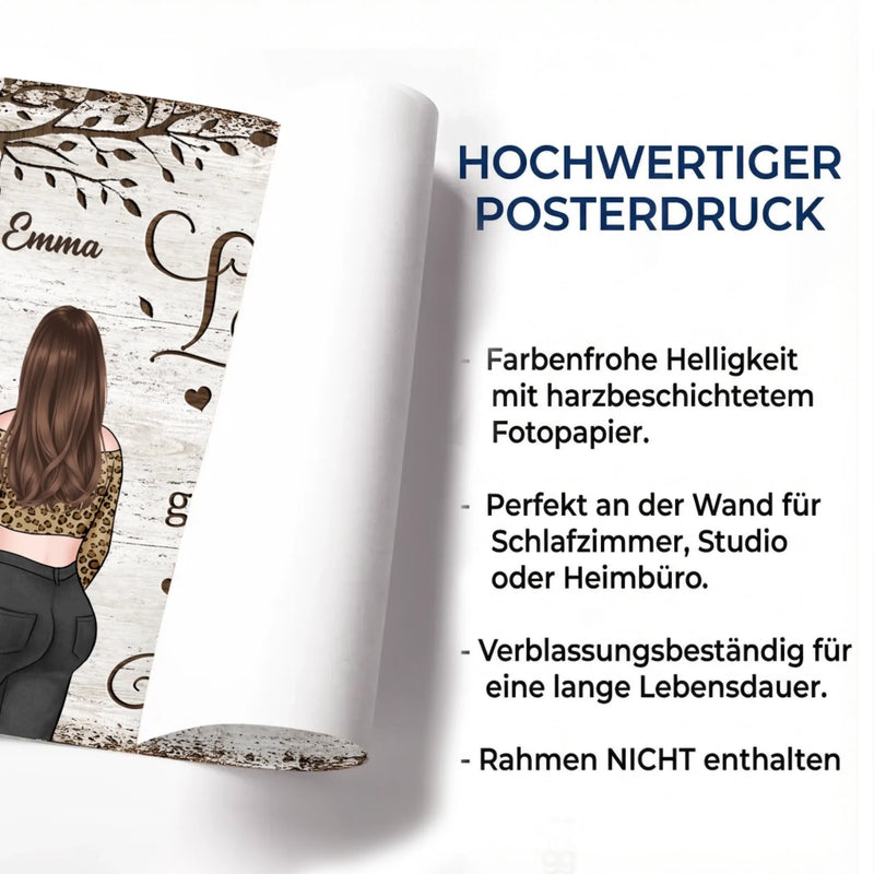 Personalisiertes Horizontales Poster – Personalisierte Hochzeitsgeschenke zum Jahrestag für Ehemann und Ehefrau, Ihn und Sie – Mein Liebster Ort Auf Der Ganzen Welt Ist Neben Dir