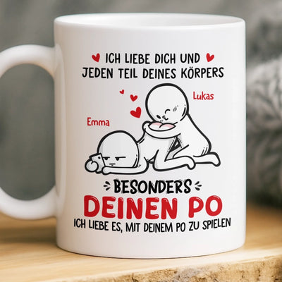 Benutzerdefinierte Tasse – Personalisierte Hochzeitsgeschenke zum Jahrestag für Ehemann und Ehefrau, Ihn und Sie – Ich Liebe Dich