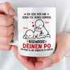 Benutzerdefinierte Tasse – Personalisierte Hochzeitsgeschenke zum Jahrestag für Ehemann und Ehefrau, Ihn und Sie – Ich Liebe Dich