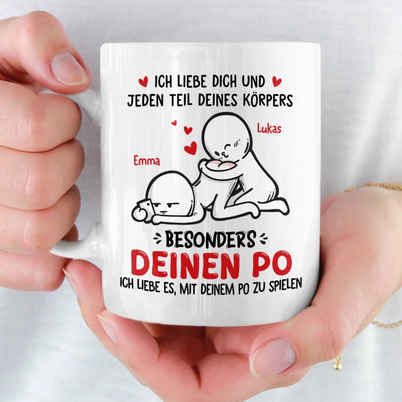 Benutzerdefinierte Tasse – Personalisierte Hochzeitsgeschenke zum Jahrestag für Ehemann und Ehefrau, Ihn und Sie – Ich Liebe Dich