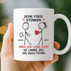 Benutzerdefinierte Tasse – Personalisierte Hochzeitsgeschenke zum Jahrestag für Ehemann und Ehefrau, Ihn und Sie – Aber Ich Liebe Dich So Lange