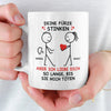 Benutzerdefinierte Tasse – Personalisierte Hochzeitsgeschenke zum Jahrestag für Ehemann und Ehefrau, Ihn und Sie – Aber Ich Liebe Dich So Lange
