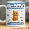 Personalisierte Tasse – Personalisierte Weihnachts- und Geburtstagsgeschenke für Familie, Hunde- und Katzenliebhaber – Ich Dich Besitze