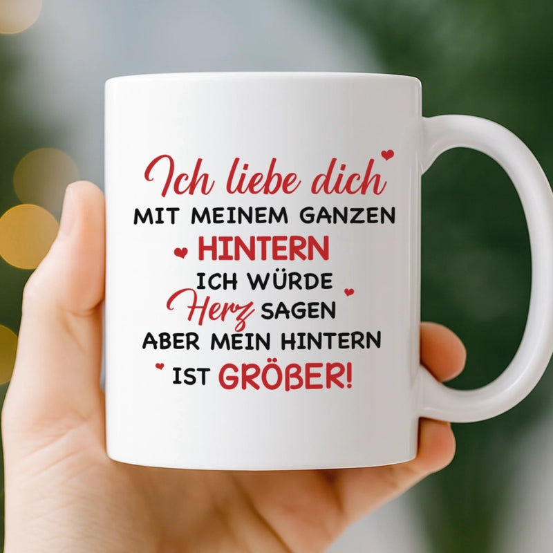 Benutzerdefinierte Tasse – Personalisierte Hochzeitsgeschenke zum Jahrestag für Ehemann und Ehefrau, Ihn und Sie – Ich Liebe Dich So Sehr