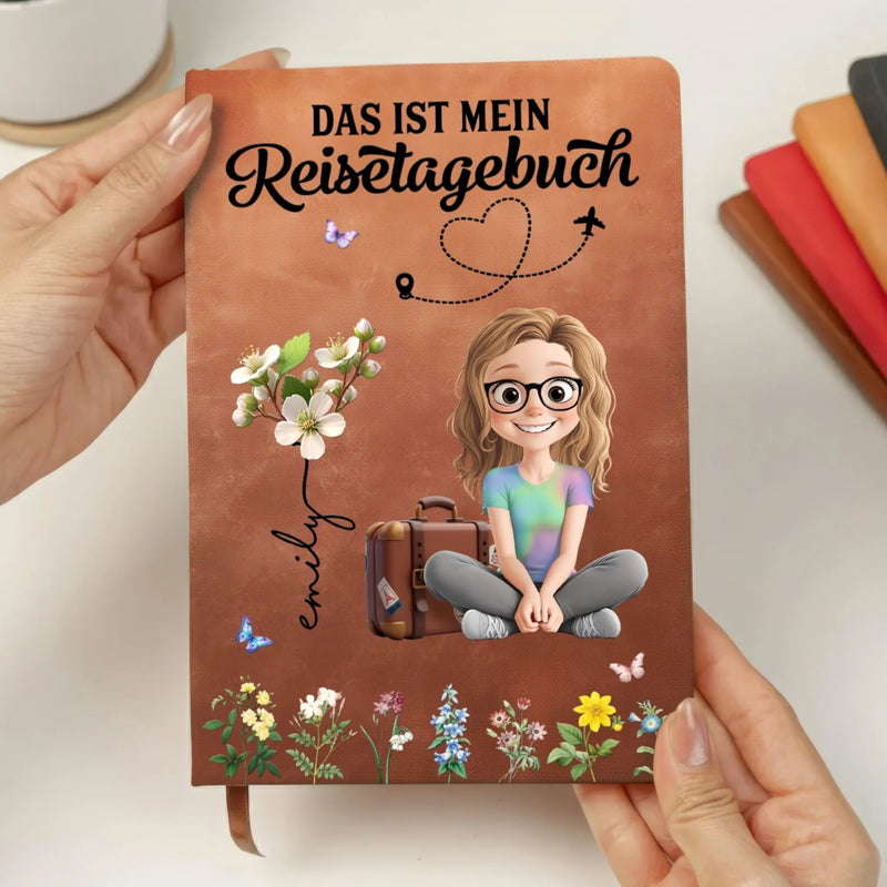 Individuell Notizbuch Aus Leder – Personalisierte Geburtstagsgeschenke Für Beste Freundinnen, Schwestern, Familie Und Dich Selbst – Das Ist Mein Reisetagebuch