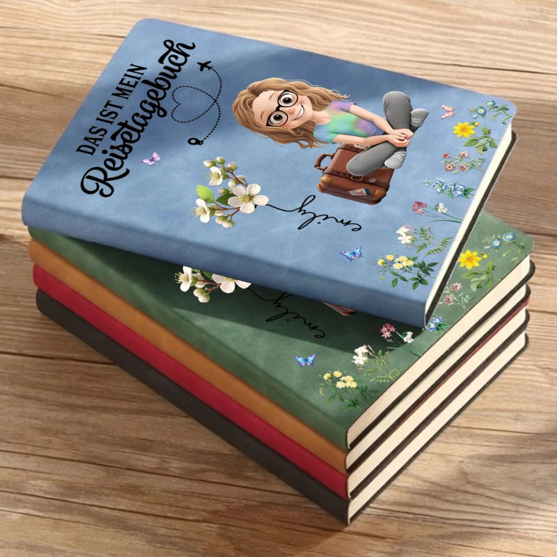 Individuell Notizbuch Aus Leder – Personalisierte Geburtstagsgeschenke Für Beste Freundinnen, Schwestern, Familie Und Dich Selbst – Das Ist Mein Reisetagebuch