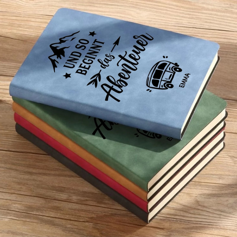 Individuell Notizbuch Aus Leder – Personalisierte Geburtstagsgeschenke Für Beste Freundinnen, Schwestern, Familie Und Dich Selbst, Ehemann Und Ehefrau, Ihn Und Sie – Und So Beginnt Das Abenteuer