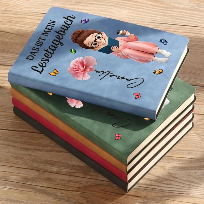 Individuell Notizbuch Aus Leder – Personalisierte Geburtstagsgeschenke Für Beste Freundinnen, Schwestern, Familie Und Dich Selbst – Das Ist Mein Lesetagebuch