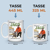 Benutzerdefinierte Tasse mit Foto – Personalisierte Geburtstagsgeschenke für Jäger – Wild im Herzen