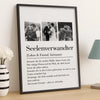 Personalisiertes Scrabble Vertikal Poster mit Foto – Personalisierte Hochzeitsgeschenke zum Jahrestag für Ehemann und Ehefrau, Ihn und Sie – Ich Liebe Dich So Sehr