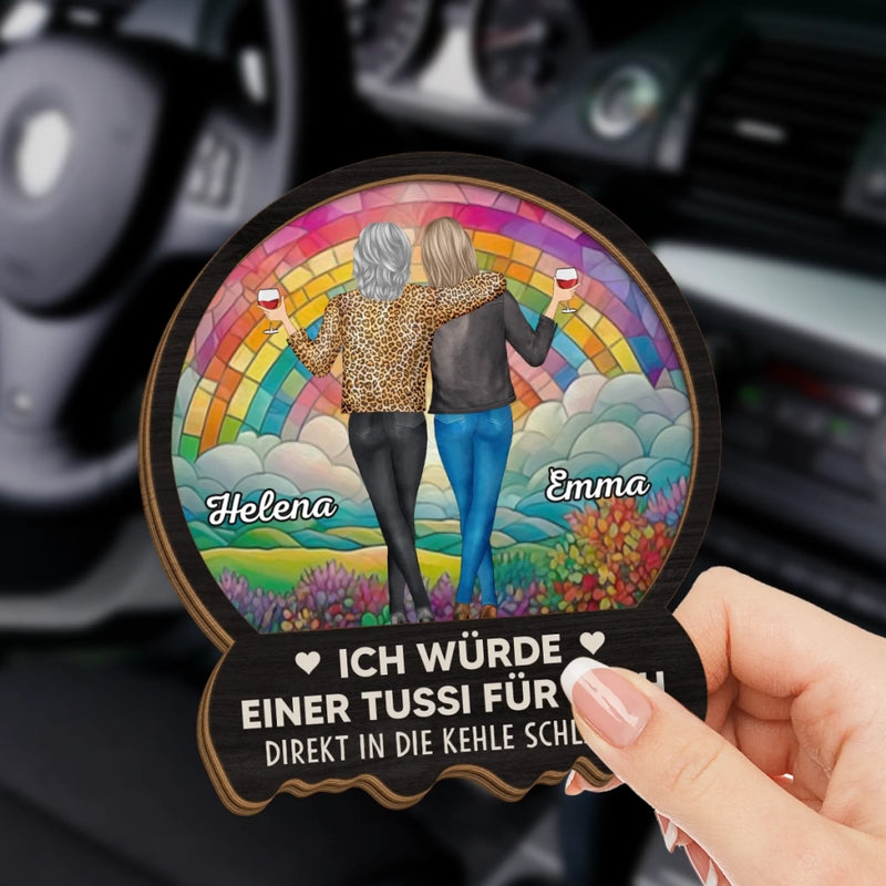 Personalisierte Sonnenblende Clip Fürs Auto mit Foto – Personalisierte Geburtstagsgeschenke Für Beste Freundinnen, Schwestern, BFF – Danke, Dass Du Meine Unbezahlte Therapeutin Bist