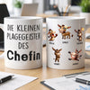 Benutzerdefinierte Tasse – Personalisierte Geburtstagsgeschenke für Kollegen, beste Arbeitsfreunde – Die Kleinen Plagegeister Des Chefs