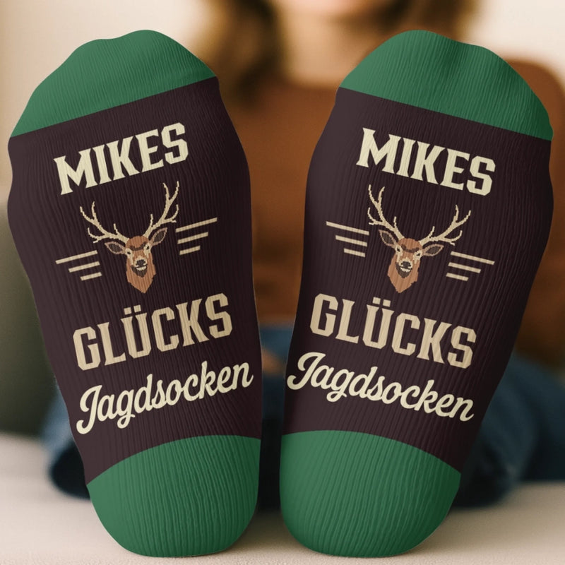 Personalisierte Socken  – Personalisierte Geburtstagsgeschenke für Jäger – Wild im Herzen