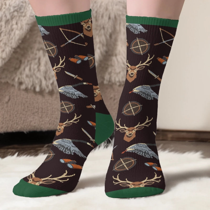 Personalisierte Socken  – Personalisierte Geburtstagsgeschenke für Jäger – Wild im Herzen