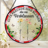 Personalisierter Sonnenfänger für Buntglasfenster zum Aufhängen – Personalisierte Geburtstagsgeschenke Für Beste Freundinnen, Schwestern, BFF – Gute Freunde sind Blumen, die nie verblassen