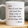 Benutzerdefinierte Tasse mit Foto – Personalisierte Hochzeitsgeschenke zum Jahrestag für Ehemann und Ehefrau, Ihn und Sie – Ich Dich Früher Finden Und Dich Länger Lieben