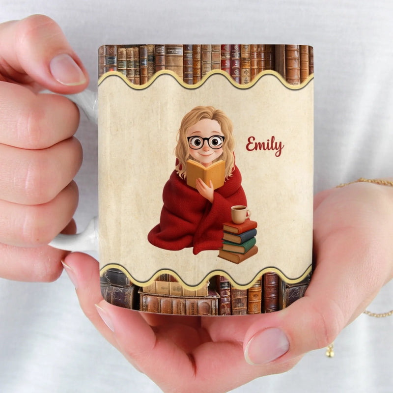 Personalisierte Tasse - Personalisierte Bücher Geschenke Für Buchliebhaber, Bücherwürmer, Leser - So Viele Bücher, So Wenig Zeit