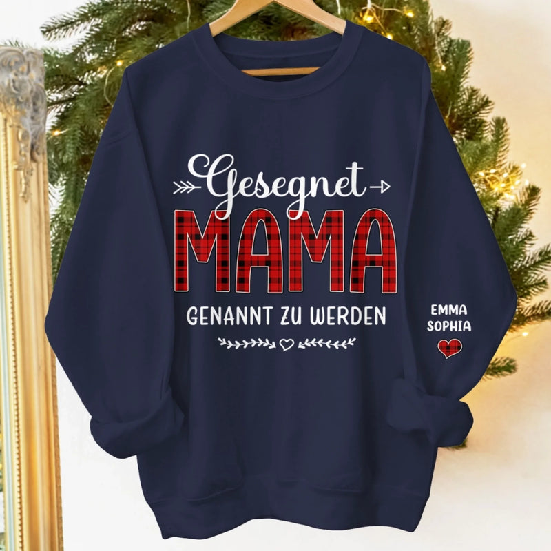Personalisiertes Unisex-Sweatshirt Oder Hoodie Mit Ärmel-Design – Geburtstagsgeschenke Für Mama, Oma – Gesegnet, Oma Genannt Zu Werden