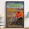 Personalisiertes Scrabble Vertikal Poster mit Foto – Personalisierte Geburtstagsgeschenke für Jäger – Bester Schuss Der Saison