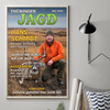 Personalisiertes Scrabble Vertikal Poster mit Foto – Personalisierte Geburtstagsgeschenke für Jäger – Bester Schuss Der Saison