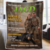Personalisierte Decke mit Foto – Personalisierte Geburtstagsgeschenke für Jäger – Wild im Herzen