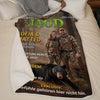 Personalisierte Decke mit Foto – Personalisierte Geburtstagsgeschenke für Jäger – Wild im Herzen