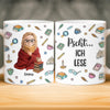 Personalisierte Tasse - Personalisierte Bücher Geschenke Für Buchliebhaber, Bücherwürmer, Leser - Ich Bin Verbucht