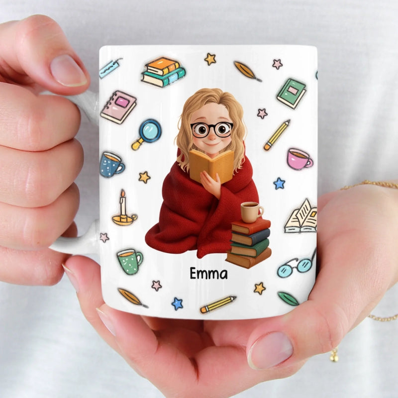 Personalisierte Tasse - Personalisierte Bücher Geschenke Für Buchliebhaber, Bücherwürmer, Leser - Ich Bin Verbucht