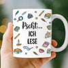 Personalisierte Tasse - Personalisierte Bücher Geschenke Für Buchliebhaber, Bücherwürmer, Leser - Ich Bin Verbucht