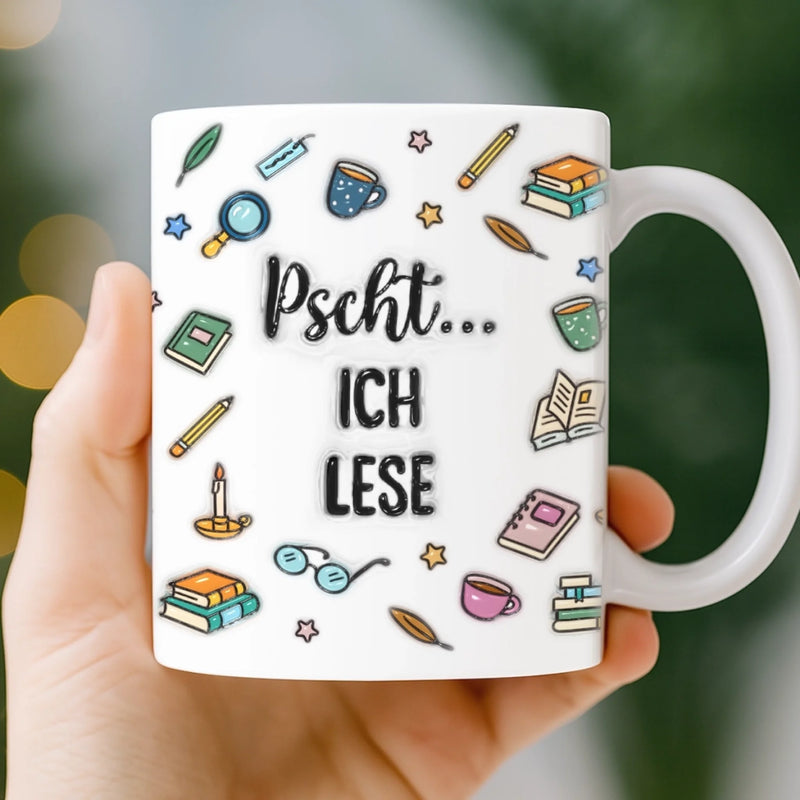 Personalisierte Tasse - Personalisierte Bücher Geschenke Für Buchliebhaber, Bücherwürmer, Leser - Ich Bin Verbucht