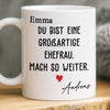 Benutzerdefinierte Tasse – Personalisierte Hochzeitsgeschenke zum Jahrestag für Ehemann und Ehefrau, Ihn und Sie – Mach So Weiter