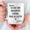 Benutzerdefinierte Tasse – Personalisierte Hochzeitsgeschenke zum Jahrestag für Ehemann und Ehefrau, Ihn und Sie – Mach So Weiter