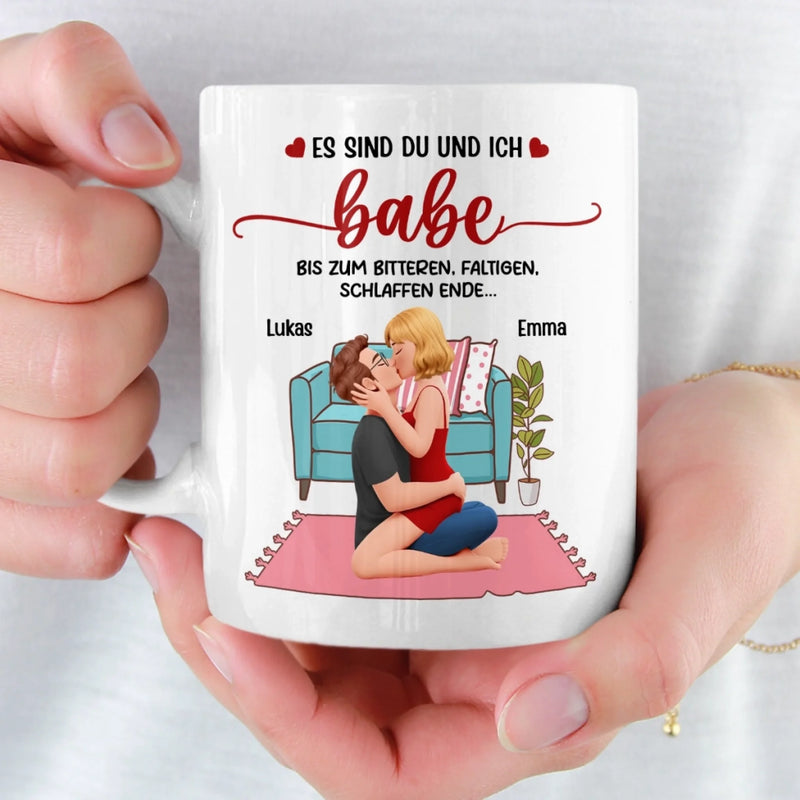 Benutzerdefinierte Tasse – Personalisierte Hochzeitsgeschenke zum Jahrestag für Ehemann und Ehefrau, Ihn und Sie – Es Sind Du Und Ich, Babe