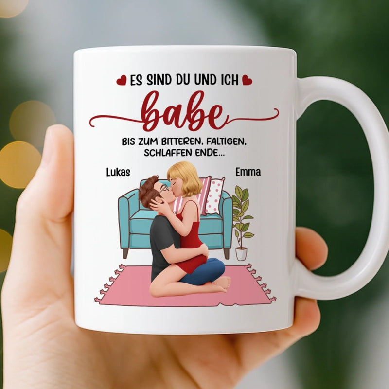 Benutzerdefinierte Tasse – Personalisierte Hochzeitsgeschenke zum Jahrestag für Ehemann und Ehefrau, Ihn und Sie – Es Sind Du Und Ich, Babe