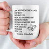 Benutzerdefinierte Tasse – Personalisierte Hochzeitsgeschenke zum Jahrestag für Ehemann und Ehefrau, Ihn und Sie – Du Bist Mein Happy End