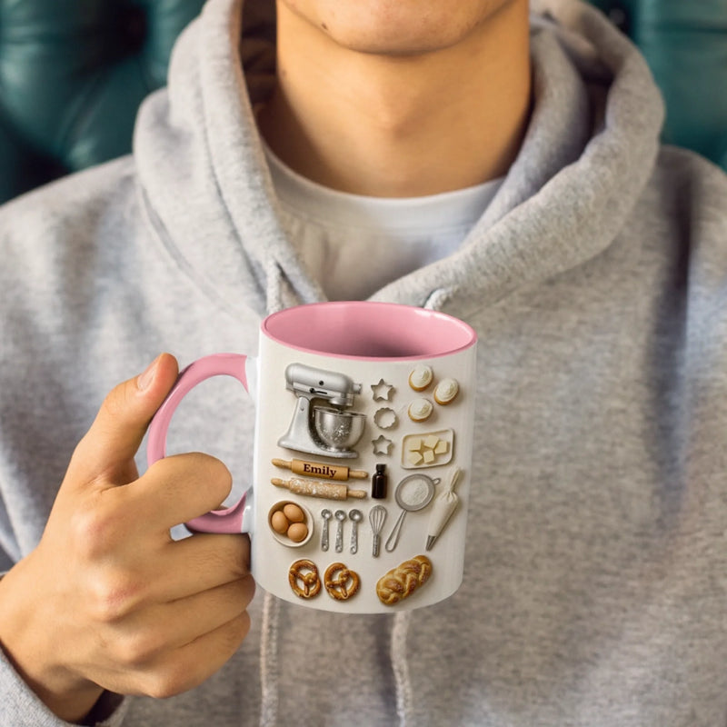 Personalisierte Tasse Mit Akzent – Personalisierte Geburtstagsgeschenke Für Beste Freundinnen, Schwestern, Familie Und Dich Selbst – Backen ist meine Liebessprache